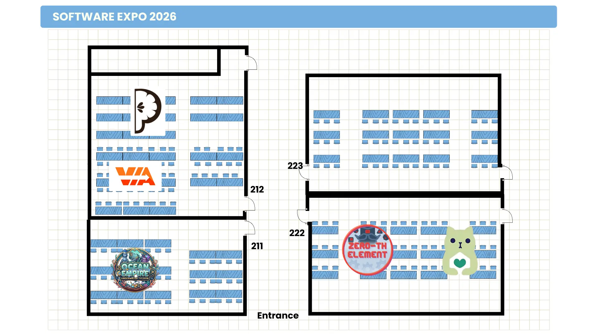 Software Expo daytime floor plan