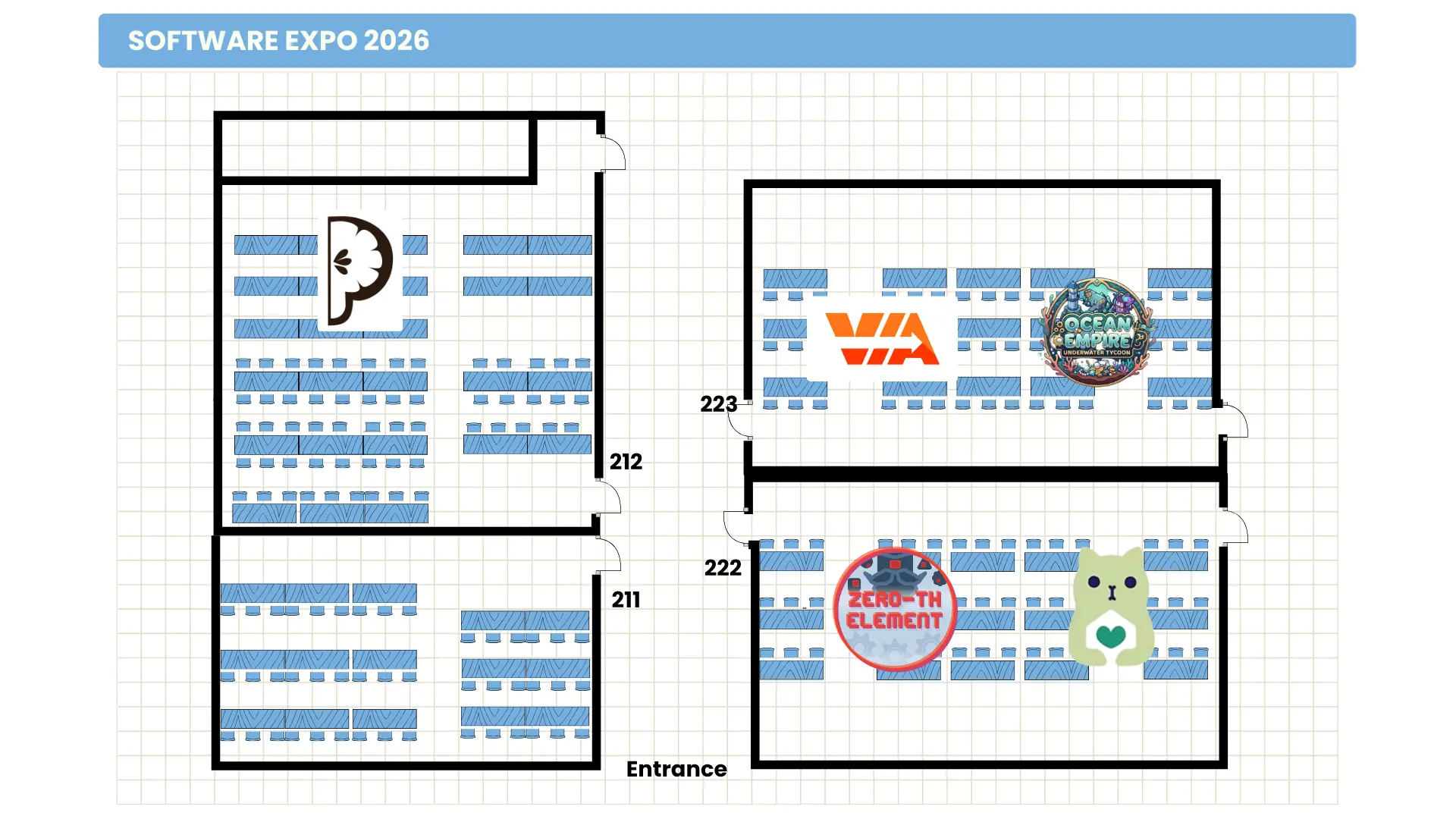 Software Expo nighttime floor plan